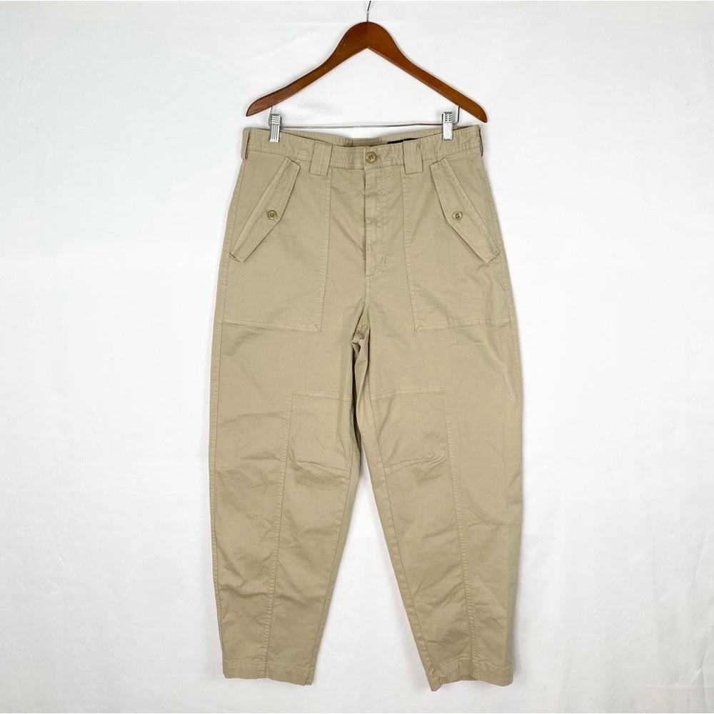 Banana Republic The Barrel Pant Size 12L Tan Safari Khaki